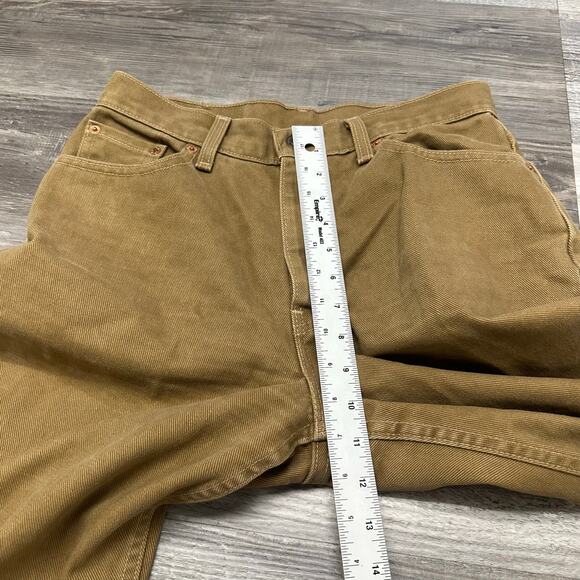 Vintage 90’s Levis 512 Tan 30x32 Juniors 11 Slim Fit Straight Leg Jeans USA EUC - Picture 10 of 13